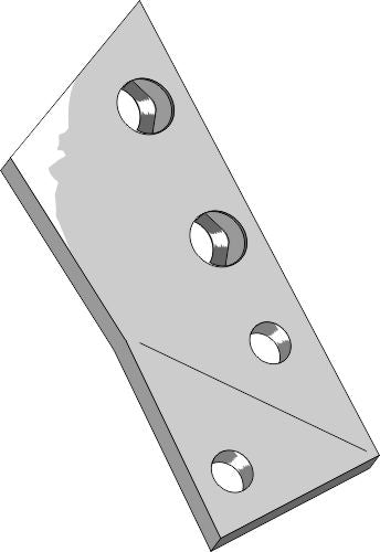 Käännettävän kärjen kiinnike - vasen