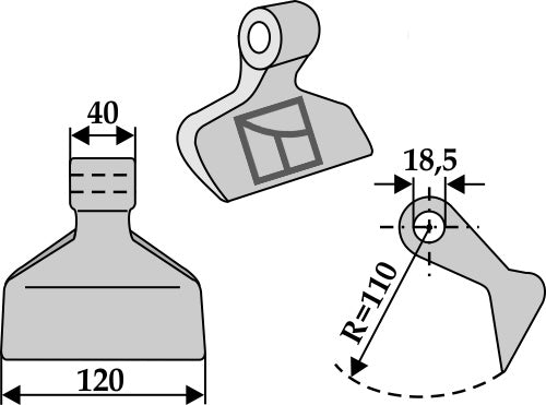 Karsimishammeri 120x40mm