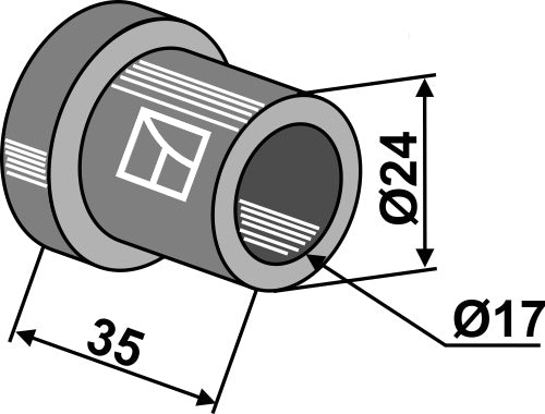 Sisäinen holkki 35xØ17xØ24