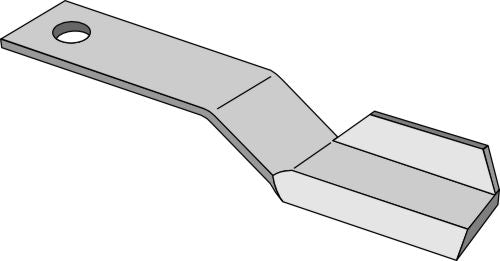 Siirtoterä 600 mm - vasen