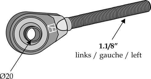 Tie-rod Ø20