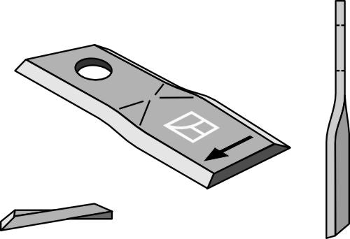 Pyörivä leikkuuterä 122x45mm