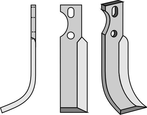 Terä 185 x 35 mm, vasen