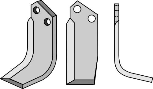 Terä 165 x 50 mm, oikea