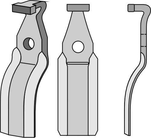 Pyörivä piikki 225 x 60 mm