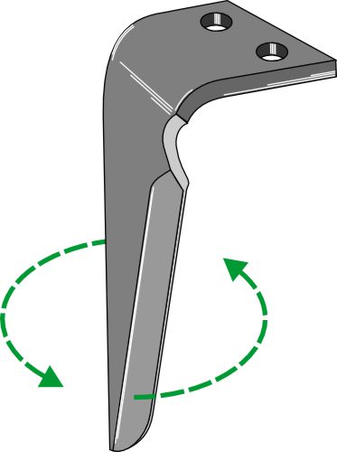 Kierrekultivaattorin piikki 280 mm, vasen