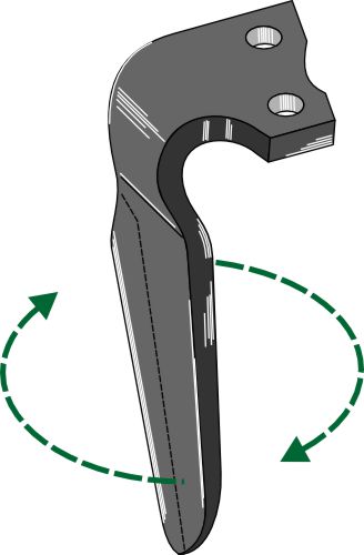 Kierrekynsien piikki 310 mm, oikea