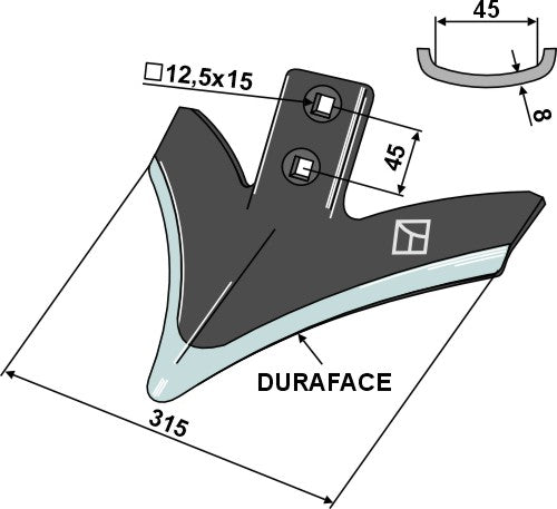Ultravinge (buet) 315 mm