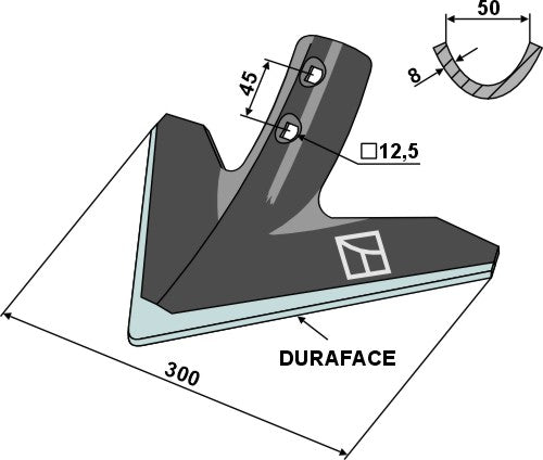 Sveip 300mm - DURAFACE