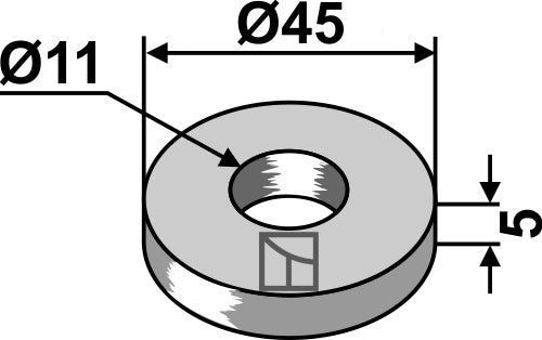 Skive Ø45x5xØ11