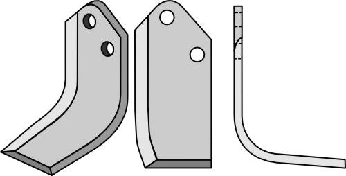 Blad 165x80mm, høyre