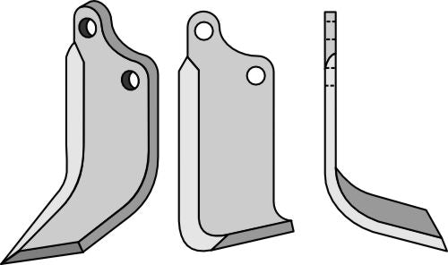 Blad 186x80mm, høyre