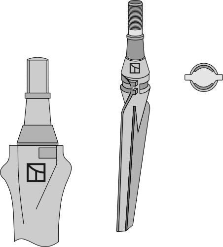 Tind for rotorharver 375 mm, venstre
