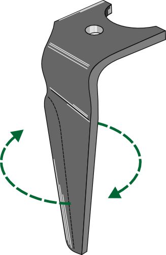 Tind for rotorharver, høyre