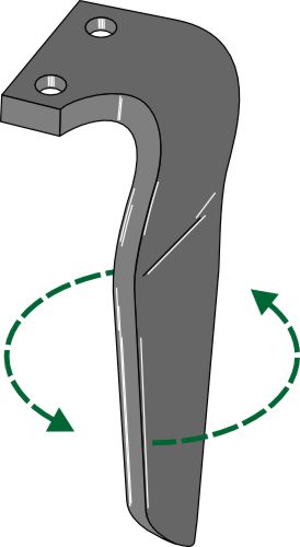 Tind for rotorharver, venstre