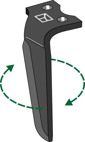 Tind for rotorharver 325 mm, høyre