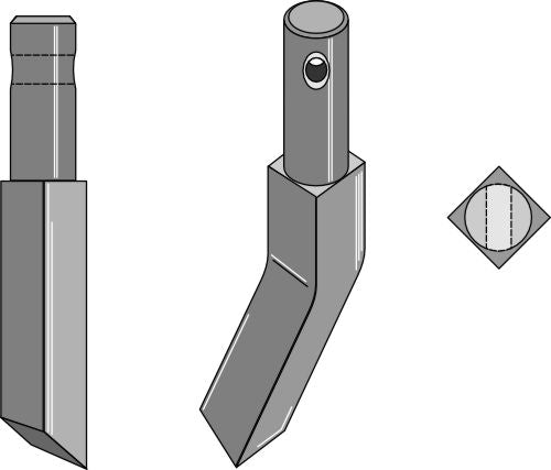 Roterende tind 170 mm, venstre