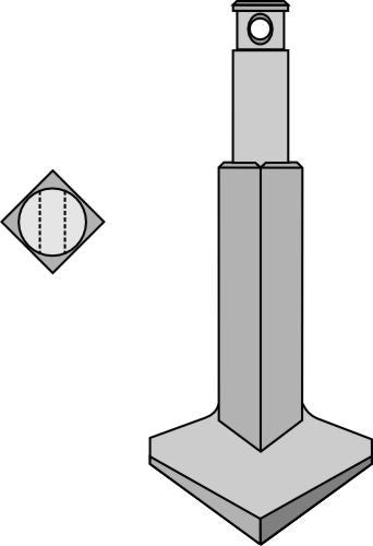 Roterende tind 180 mm