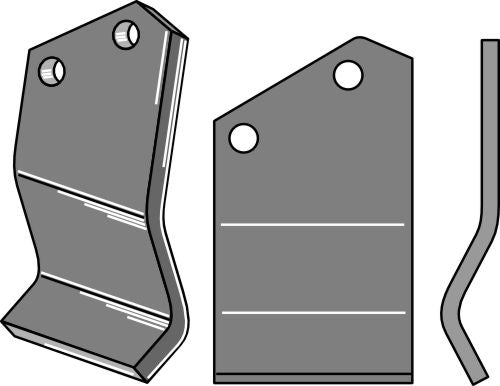 Roterende tind 150x90mm