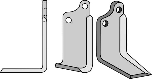 Blad 180x80mm, venstre