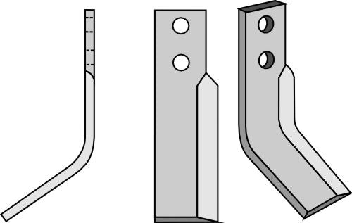 Blad 158x40mm, venstre