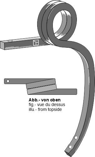 Dubbel spiralfjäder, vänster