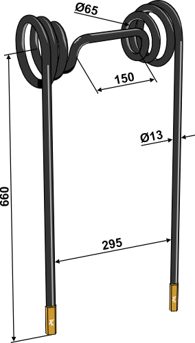 Halmspik Ø13 mm – Hårdmetall