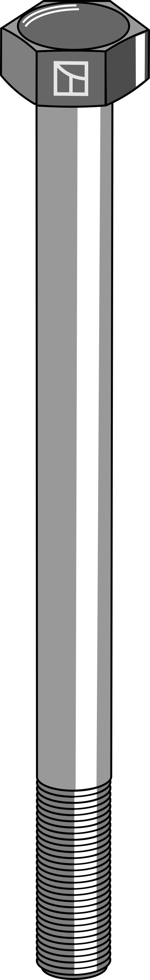 Sexkantskruv M16x2x160 utan mutter