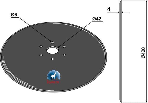 Såskiva Ø420x4