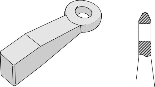 Släpvagnskopplingsring ( MOT (Tyskland) - kontrollerad med märkning om överensstämmelse M 2941 )
