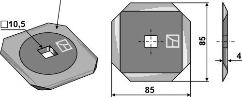 Fodermixerknivar – hårdmetallbelagda