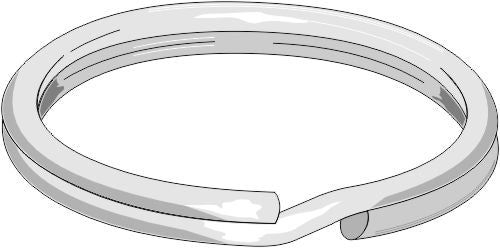 Nyckelring Ø2,5xØ20