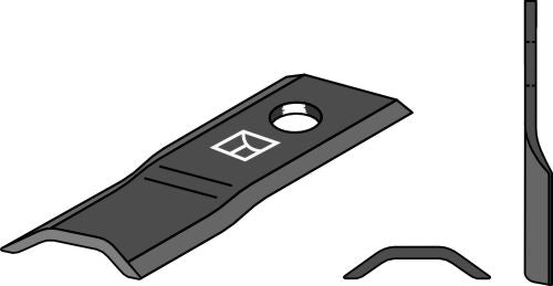 Rotorklippareblad 117x55mm