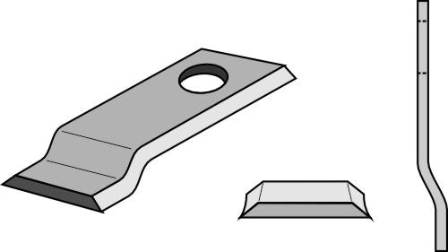 Rotorklippareblad 96x40 mm