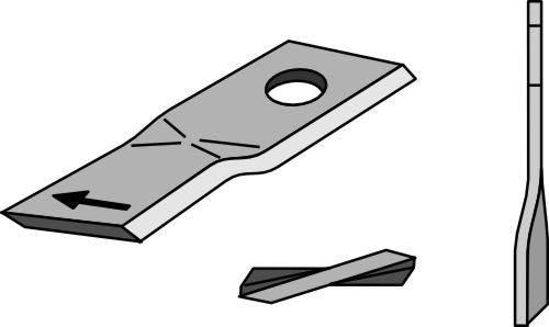 Rotorklippareblad 114x47 mm