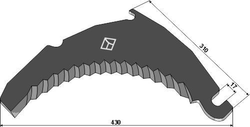 Ensilage kniv 430 mm