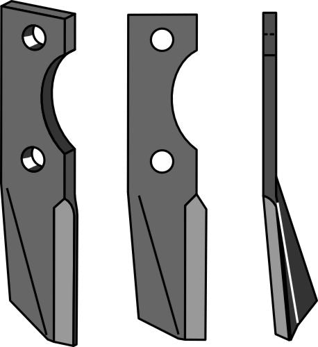 Rotationspinne 380x60 mm, höger