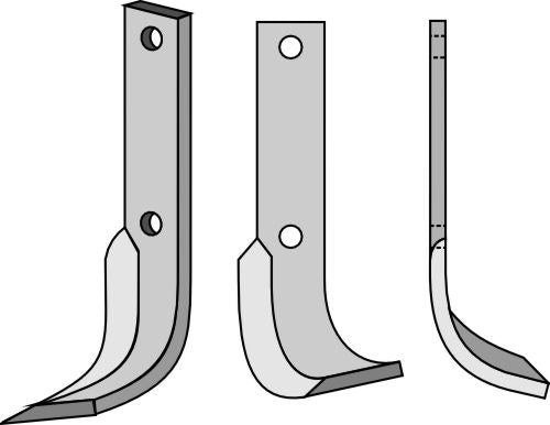 Blad 232 x 35 mm, höger