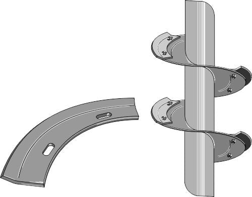 Snäcka segment - vänster modell