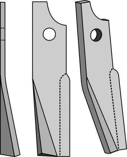 Rotationspinne 290x60 mm, vänster