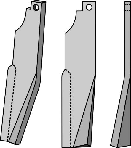 Rotationspinne 260x50 mm, höger