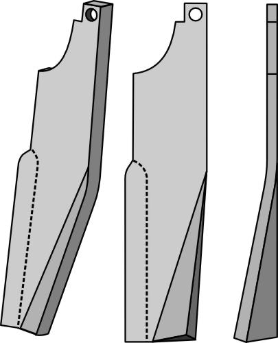 Rotationspinne 290x60 mm, höger