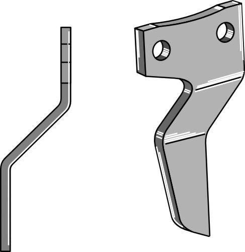 Rotationspinne 200x90 mm, vänster