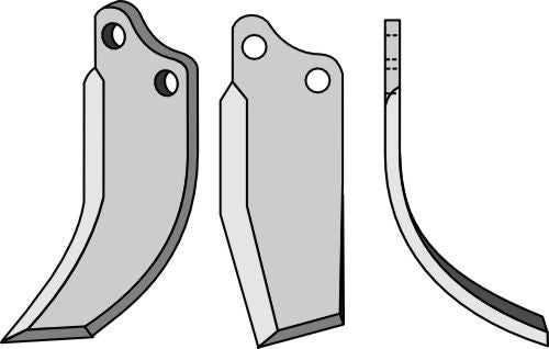 Blad 210 x 80 mm, höger