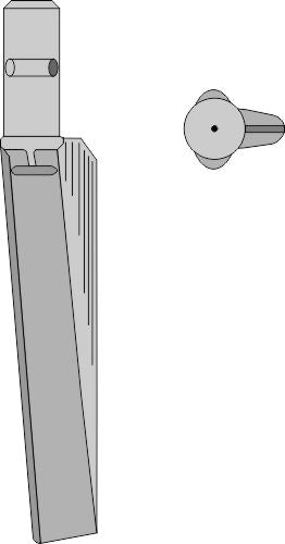 Tand till rotorharv 310 mm, vänster