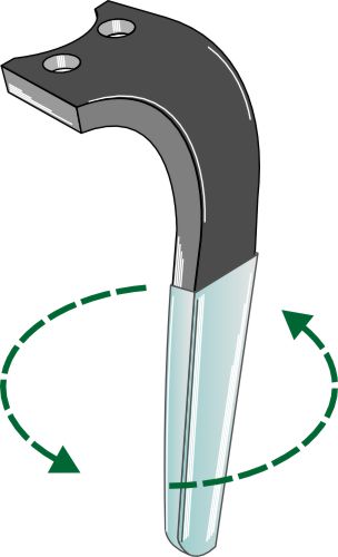 Tand till rotorharv (DURAFACE) 310 mm, vänster