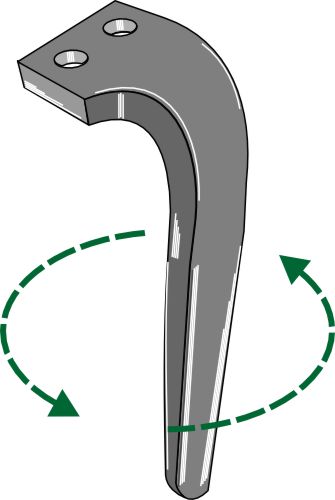 Tand för rotorkultivator 280 mm, vänster