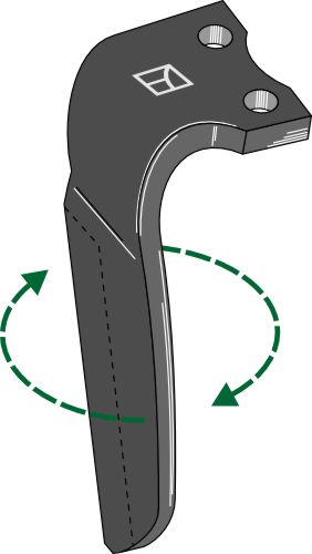 Tand till rotorharv 310 mm, höger