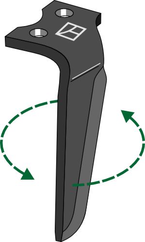 Tand för rotorkultivator 325 mm, vänster