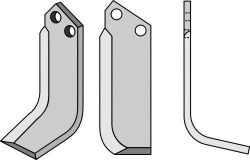 Blad 207 x 60 mm, höger
